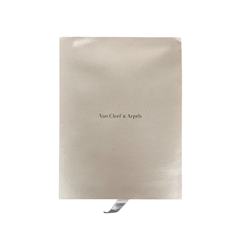 Van Cleef Arpels Gift Box Case Off White Booklet‎ Insert Empty Luxury